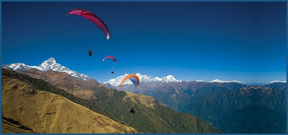 Paragliding in Nepal